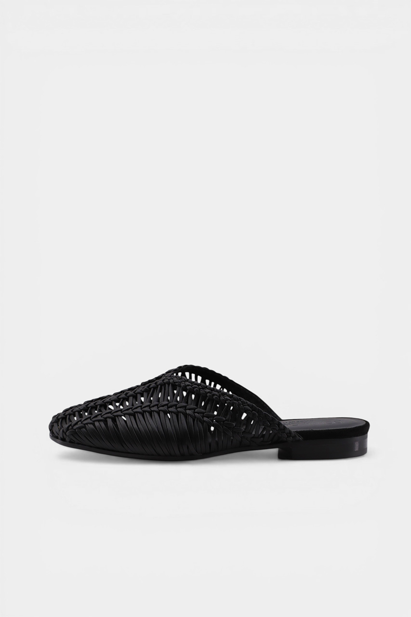 Capri Sabot Braid Twist - Nero