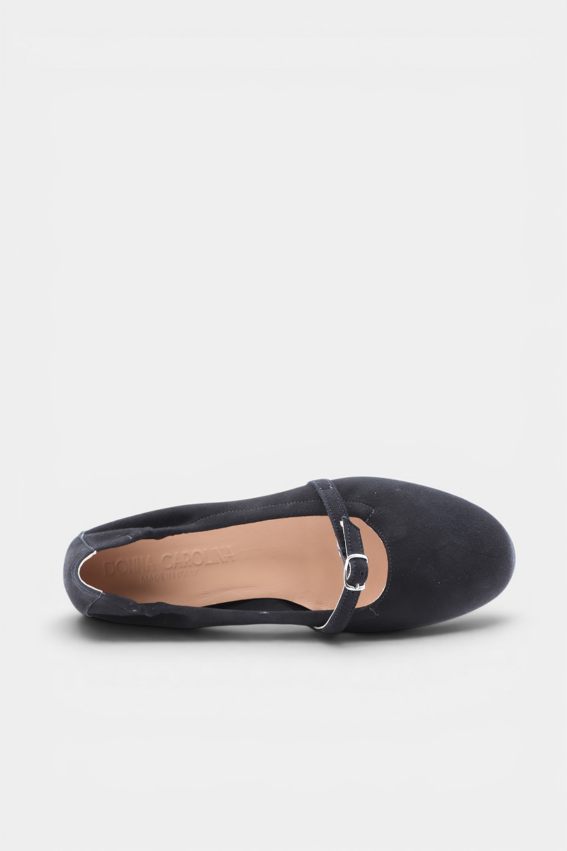 Clara Strap Camoscio - Nero