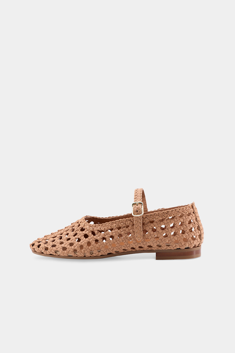 Clara Braid Strap Twist - Caramel